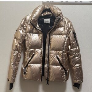 SAM. Rose Gold Puffer
Bomber Jacket